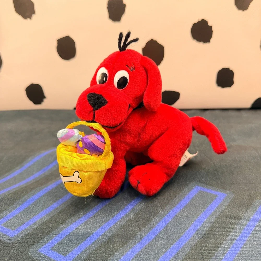 Scholastic Clifford The Big Red Dog Plush Kids Red Easter Basket Eggs